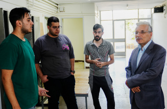 بازدید رییس دانشگاه صنعتی شیراز از خوابگاه های دانشجویی